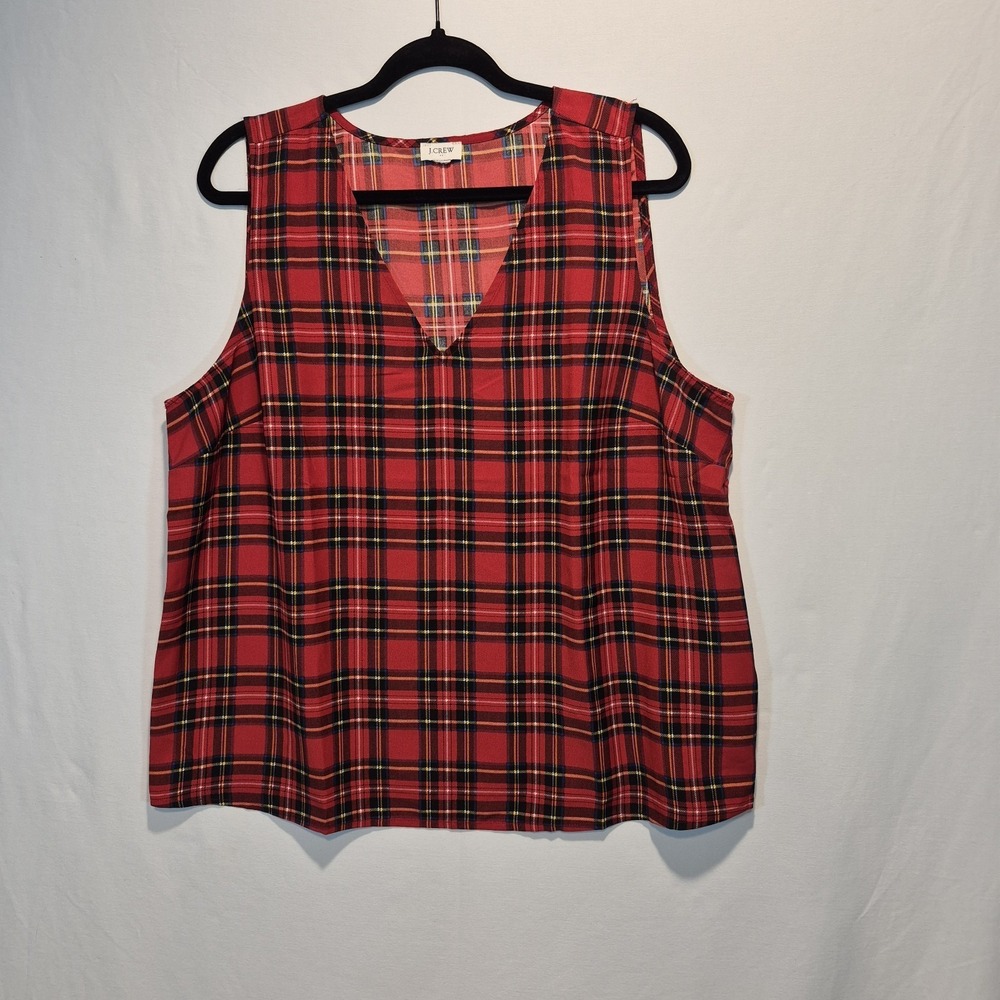 J Crew Tank Top Womens 2XL/3XL Preppy Classic Academia Festive Vintage Style